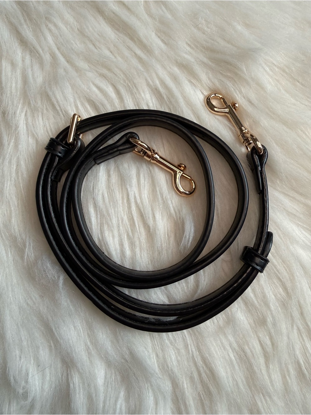 Black Vegan Leather Strap Replacement